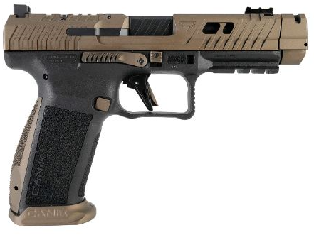 Canik TTI Combat 9MM Bronze Slide Fluted-Ported Barrel 18+1 2 Mags No Optic Included Option